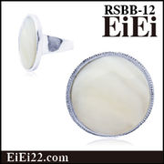 ホワイトシェルリング ファッション指輪 リング デザインリング RSBB-12