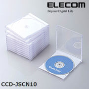 ELECOM(エレコム) Blu-ray/DVD/CDケース（標準/PS/1枚収納） CCD-JSCN10WH