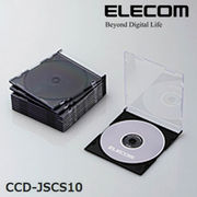 ELECOM(エレコム) Blu-ray/DVD/CDケース（スリム/PS/1枚収納） CCD-JSCS10BK