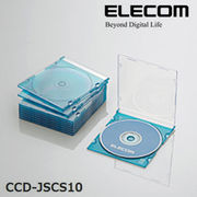 ELECOM(エレコム) Blu-ray/DVD/CDケース（スリム/PS/1枚収納） CCD-JSCS10CBU