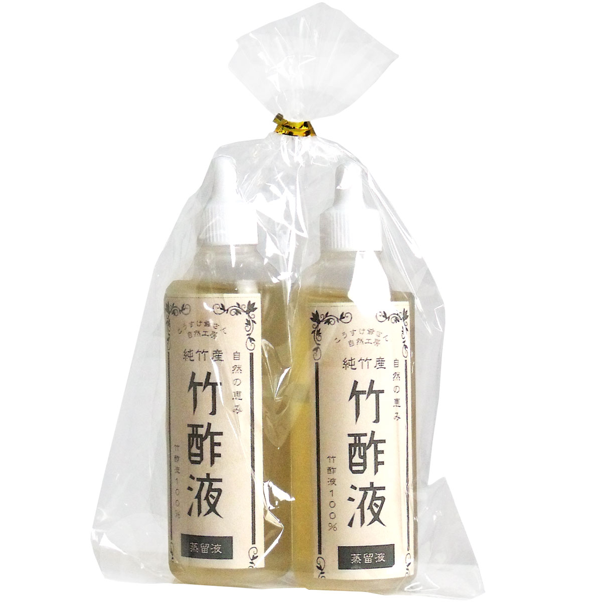 [廃盤] こうすけ爺さんの純竹産 竹酢液１００％ 蒸留液 ６０ｍＬ×２本セット