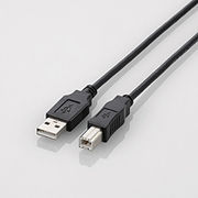 エレコム USB2.0ケーブル 1.0m U2C-BN10BK A-Bタイプ