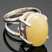 《大きめストーン:フリーサイズ ファッションリング指輪/ファランジリング》 アラゴナイト（Aragonite）