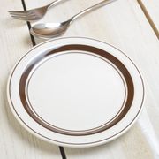 【特価品】スノートンボーダー 6 1/2インチパン皿(取り皿/16.4cm)[B品][美濃焼]