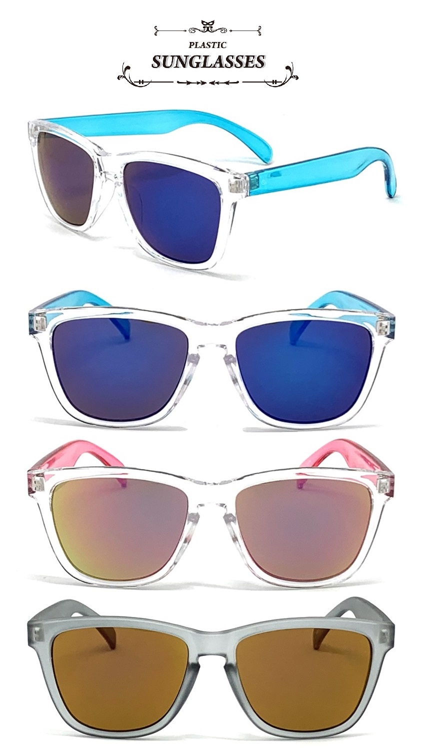 Sunglasses ウェリントン ミラーレンズ サングラス 全3色 株式会社 ビッグシャイン 問屋 仕入れ 卸 卸売の専門 仕入れならnetsea