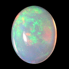 ≪地球からの限定品　1点もの≫天然エチオピアオパール（opal）ルース裸石 6x8mm