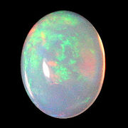 ≪地球からの限定品　1点もの≫天然エチオピアオパール（opal）ルース裸石 6x8mm