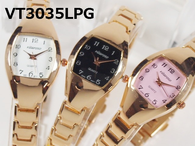 VITAROSOレディース腕時計　メタルウォッチ　日本製ムーブメント　ピンクゴールド