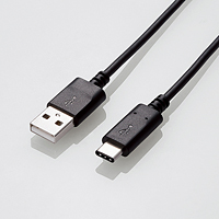 エレコム USB2.0ケーブル 認証品 A-C U2C-AC05NBK 0.5m