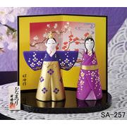 ★ひな祭りを飾る★ 縁起の良い雛人形【錦彩　浪漫立雛】