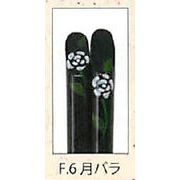 【新登場！日本製！季節の花が食卓を彩る！箸　日本の花・十二ヶ月（黒）12種】F.6月　バラ