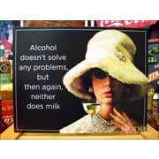 アメリカンブリキ看板 アルコールによる問題解決