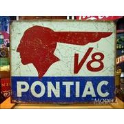 アメリカンブリキ看板 ポンティアック V8