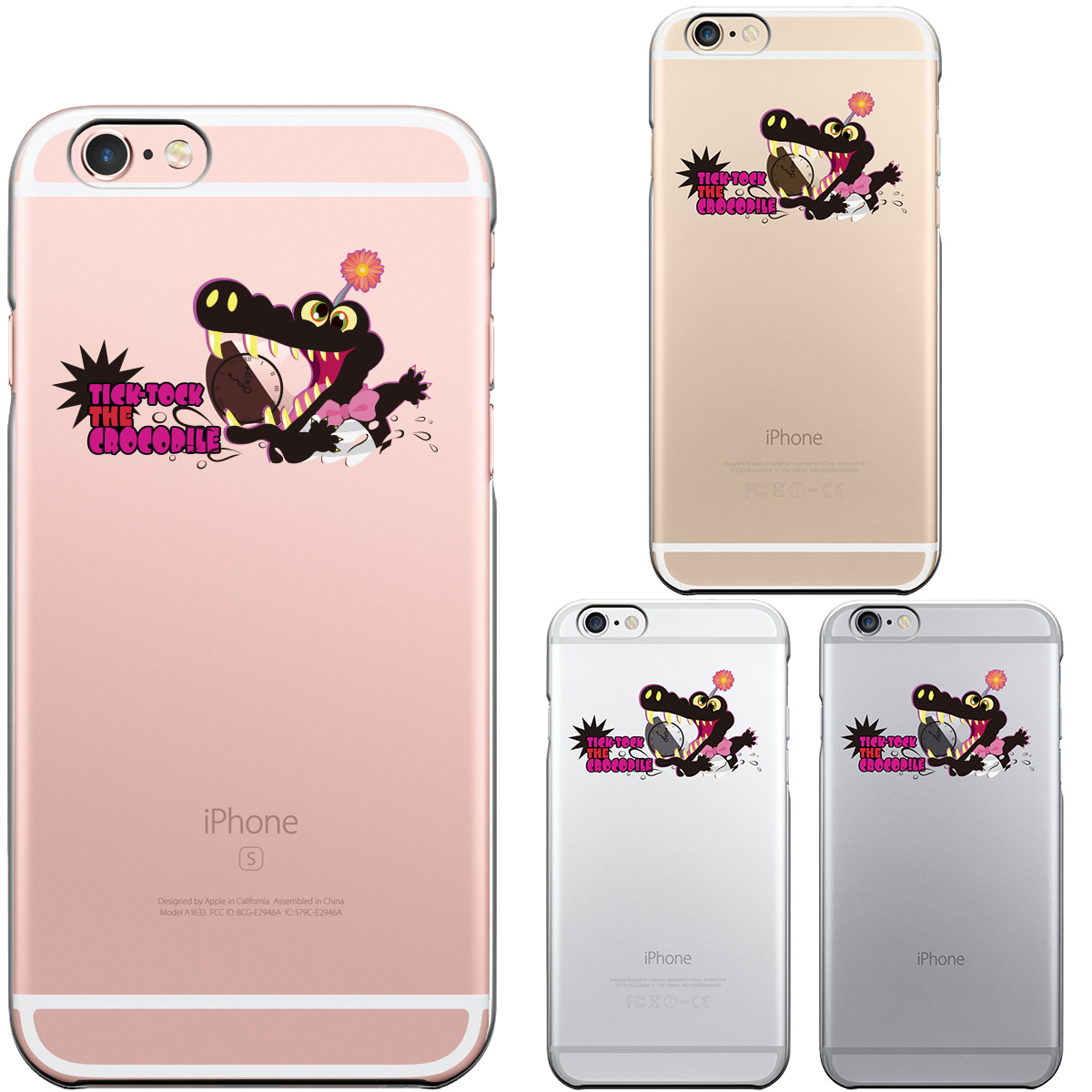 iPhone6 iPhone6S ハード クリアケース カバー ファンタジーシリーズ　ピーターパン ワニ