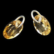 テソロオリジナル商品 チャームパーツ/シトリン/オーバルカット 6x8mm