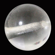 大きいサイズの天然石ビーズ/粒売 クリスタル水晶 20mm 穴径 4mm