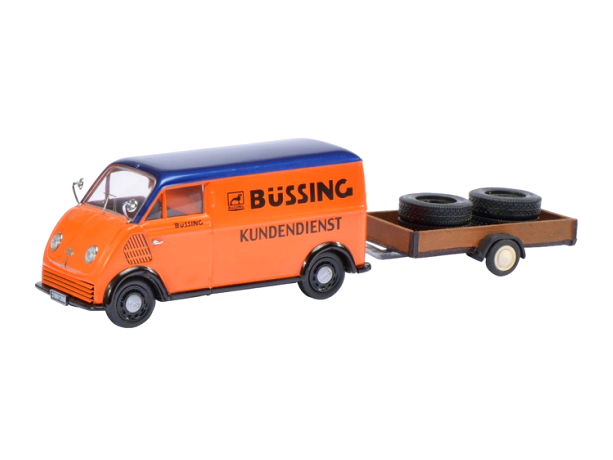 Schuco/シュコー DKW Schnelllaster Bussing-Kundendienst タイヤ積載トレーラー付