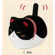 【ご紹介します！安心の日本製！ほっこりかわいい！ゆらゆらソーラー　座り猫（３色）】c.黒猫