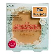 ジョイン SCFクリーミーパウダーファンデーションUV 2 専用パフ付き 12g　04ベージュオークル　レフィル