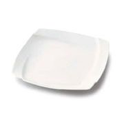 深山(miyama.) obi-オビ- 24cmプレート 白磁(裏印なし)[美濃焼]