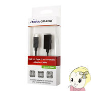 USB31-WU78 Tera Grand USB3.1 CtoAメス型アダプターケーブル 15cm