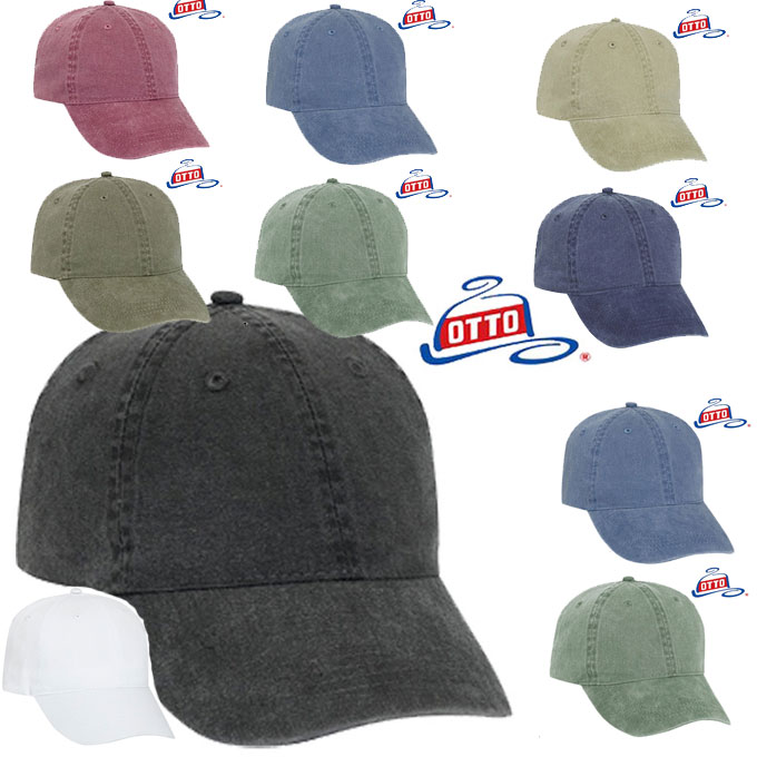 OTTO Washed Pigment Dyed Cotton Twill Low Profile Style Caps-18 202　14460