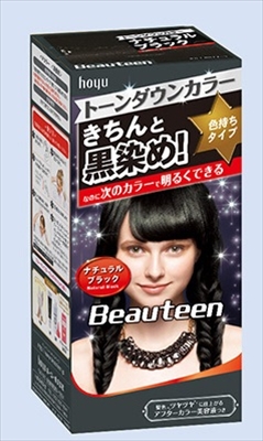 Beauteen（ビューティーン）　トーンダウンカラー　ナチュラルブラック 【 ヘアカラー・黒髪用 】