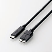 エレコム USB3.1ケーブル(認証品、C-microB) USB3-CMB05NBK