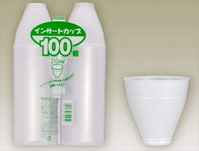 インサートカップ　Ｆ型２列　１００個 【 日本デキシー 】 【 使い捨て食器・コップ 】