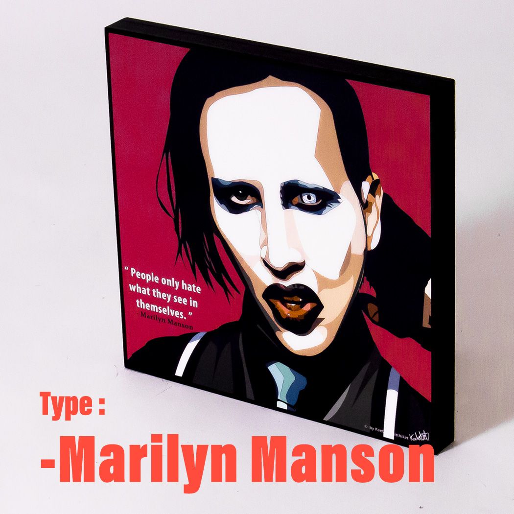 ポップアートフレーム 壁掛け 25cm 25cm Marilyn Manson マリリン マンソン 家具 インテリア 株式会社 パッショーネ 問屋 仕入れ 卸 卸売の専門 仕入れならnetsea