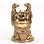【風水 開運 インテリア】樹脂製 ミニ 金布袋 Dタイプ ハッピーブッダ happy buddha statue