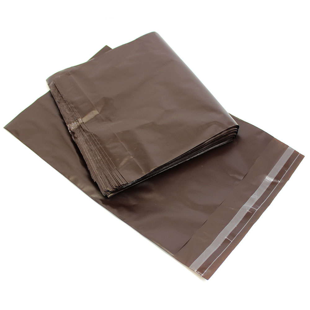 ビニール宅配袋 極小 SSサイズ B5 ブラウン テープ付き 透けない 宅配袋　梱包資材 vin1