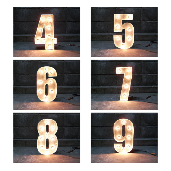SIGN WITH LIGHT 「4~9」