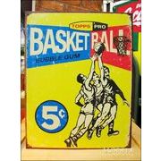 アメリカンブリキ看板 バスケットボール Topps1957
