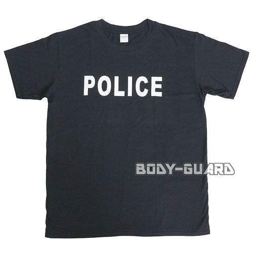 半袖Tシャツ　ポリス　タイプ2　ブラック　XL