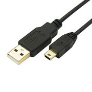 変換名人 極細USBケーブルAオス-miniオス 3m USB2A-M5/CA300