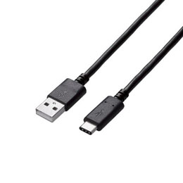 エレコム USB2.0ケーブル(認証品、A-C) U2C-AC40NBK