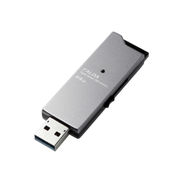エレコム USBメモリー/USB3.0対応/スライド式/高速/DAU/64GB/ブラック