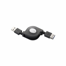 エレコム　巻き取りUSB3.0延長ケーブル(A-A)　USB3-RLEA07BK