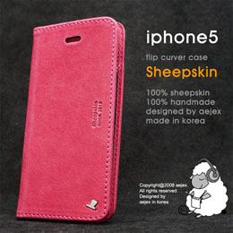 AEJEX　iPhone5用ケース　FLIPタイプ　ピンク　AS-AJIP5F-PK