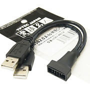 変換名人 USB2.0 A to m/Bピンヘッダー USB2-MB/CA