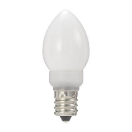 YAZAWA　ローソク形LEDランプ電球色E12ホワイト　LDC1LG23E12W