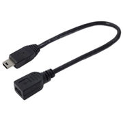 変換名人 USBmini延長ケーブル20(フル結線) USBM5/CA20F