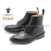 S) 【トリッカーズ】 5634  ダブルレザーソール TRICKER’S STOW ブーツ ブラックカーフ メンズ