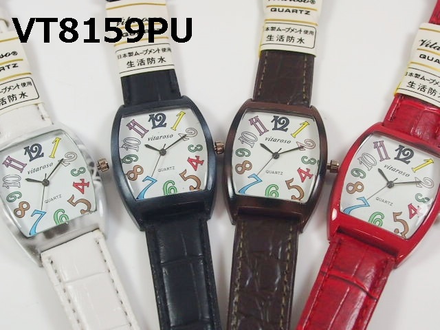 VITAROSOレディース腕時計　PUレザーベルト　日本製ムーブメント