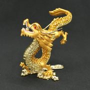 龍の置物 風水 龍 置物 風水龍 龍神 風水グッズ 開運グッズ 辰  (高級ラインストーン雲龍(大))