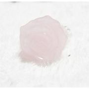 天然石　ローズクォーツ　水晶　クリスタル　薔薇リング　指輪　RR