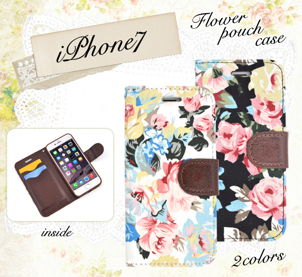 iPhone SE(第二/三世代) アイフォン スマホケース iphoneケース 手帳型 iPhone7/8 花柄 フラワー 華