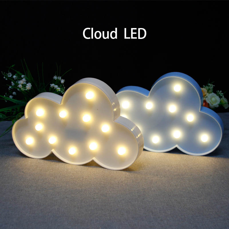 LEDかわいいインテリア ライト 照明/雲 クラウド くも 空 クラウドシェイプ 乾電池式