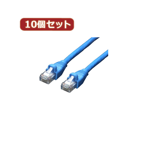 変換名人 【10個セット】 LANケーブル CAT6 10.0m LAN6-CA1000X